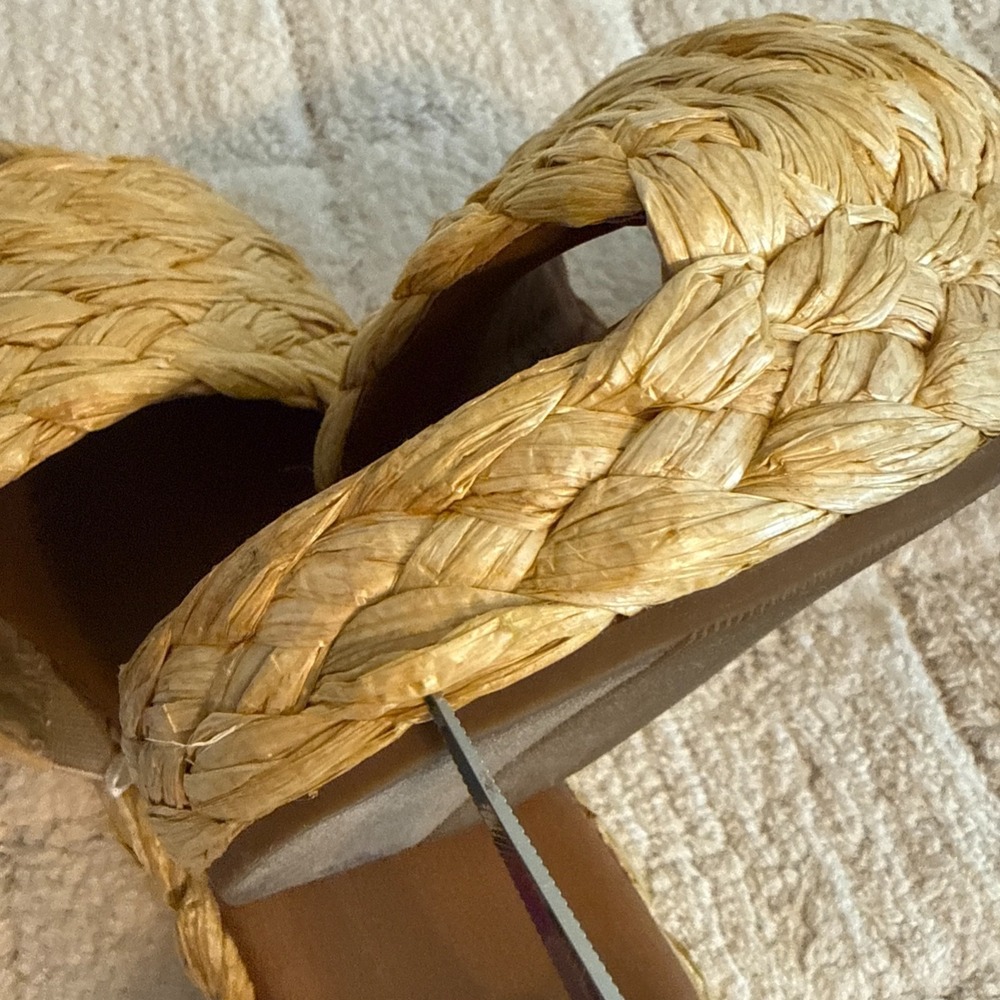 A New Day Woven Slide Sandal Size 9 Summer Vacation Coastal Beach Outdoors - Picture 5 of 9